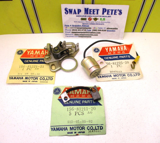 Yamaha YM1 YDS3 YD2 YD3 NOS OEM Breaker Brush & Condenser - Ignition Set!!!